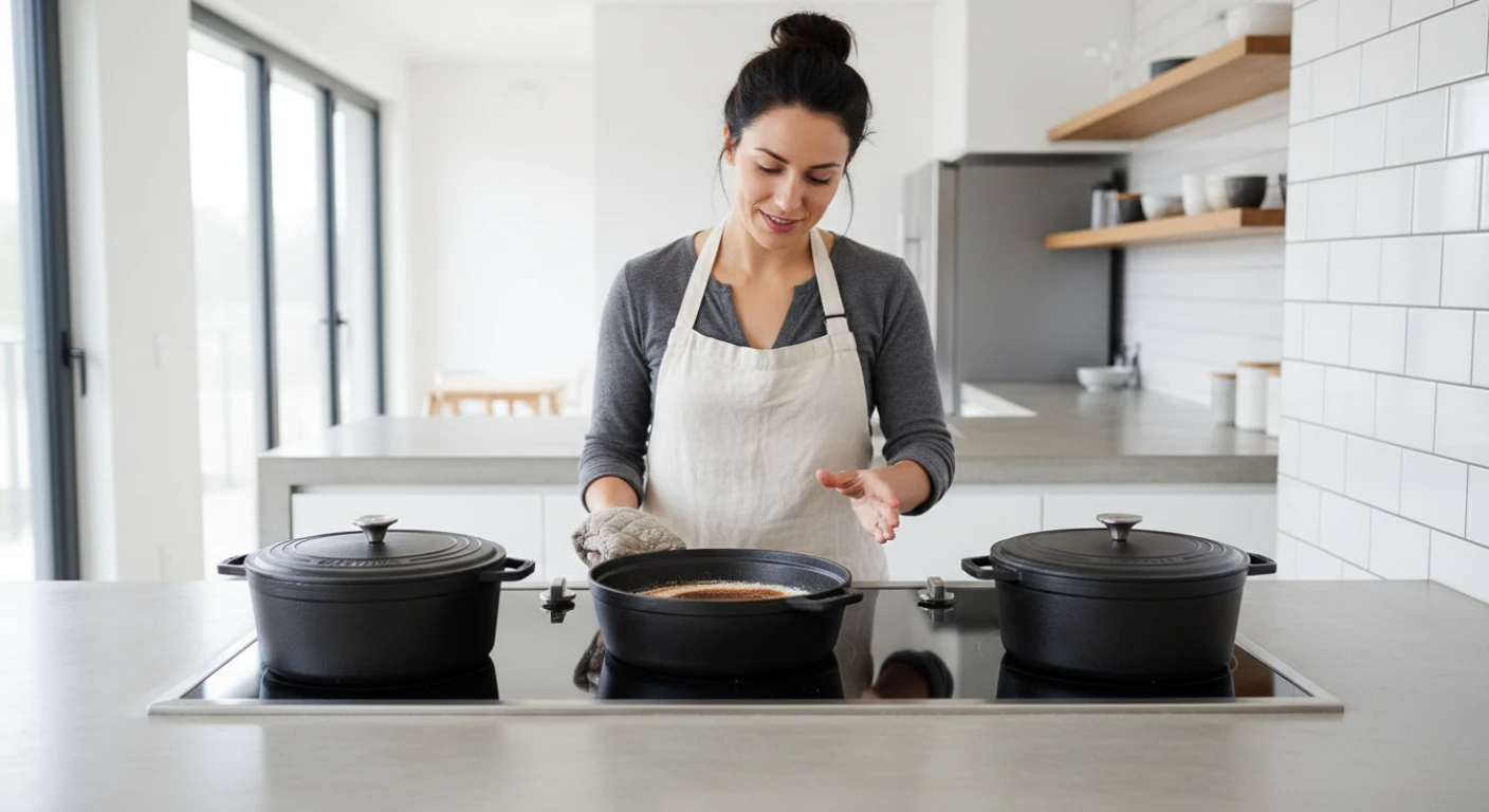 Panelas de ferro fundido estabilidade chama forte