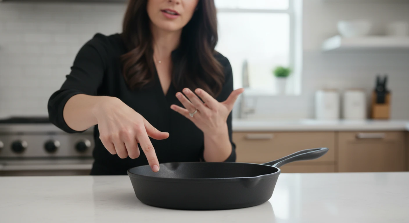 Panela de ferro fundido mantém temperatura constante