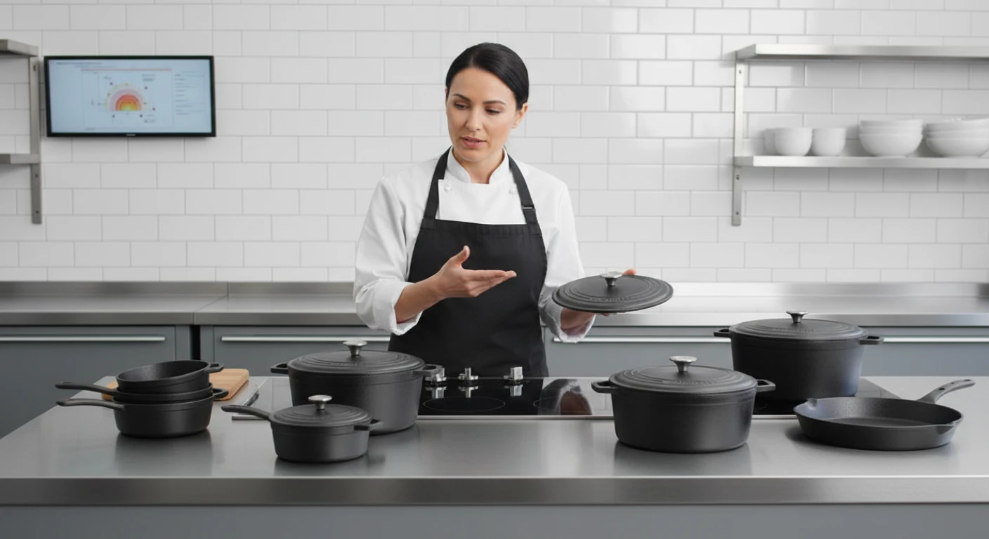 Panelas de ferro reduzem a queda de temperatura ao adicionar alimentos