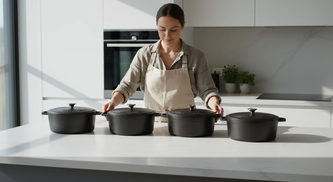 Panelas de ferro fundido para cozinhas pequenas