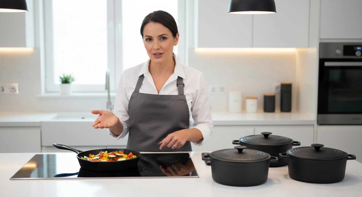 Ferro fundido é mais difícil de limpar que outros materiais?