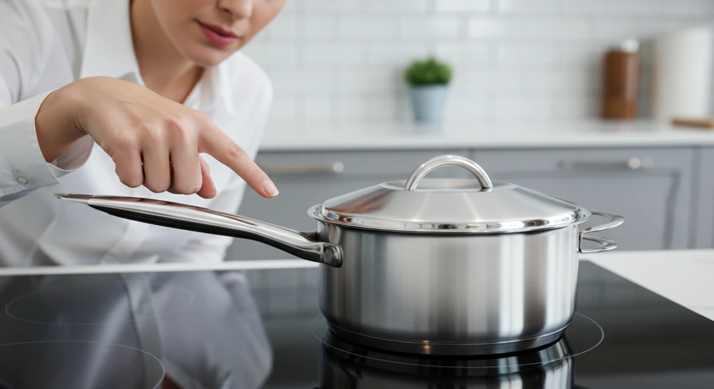 Panelas de inox acumulam depósitos de cálcio após fervura