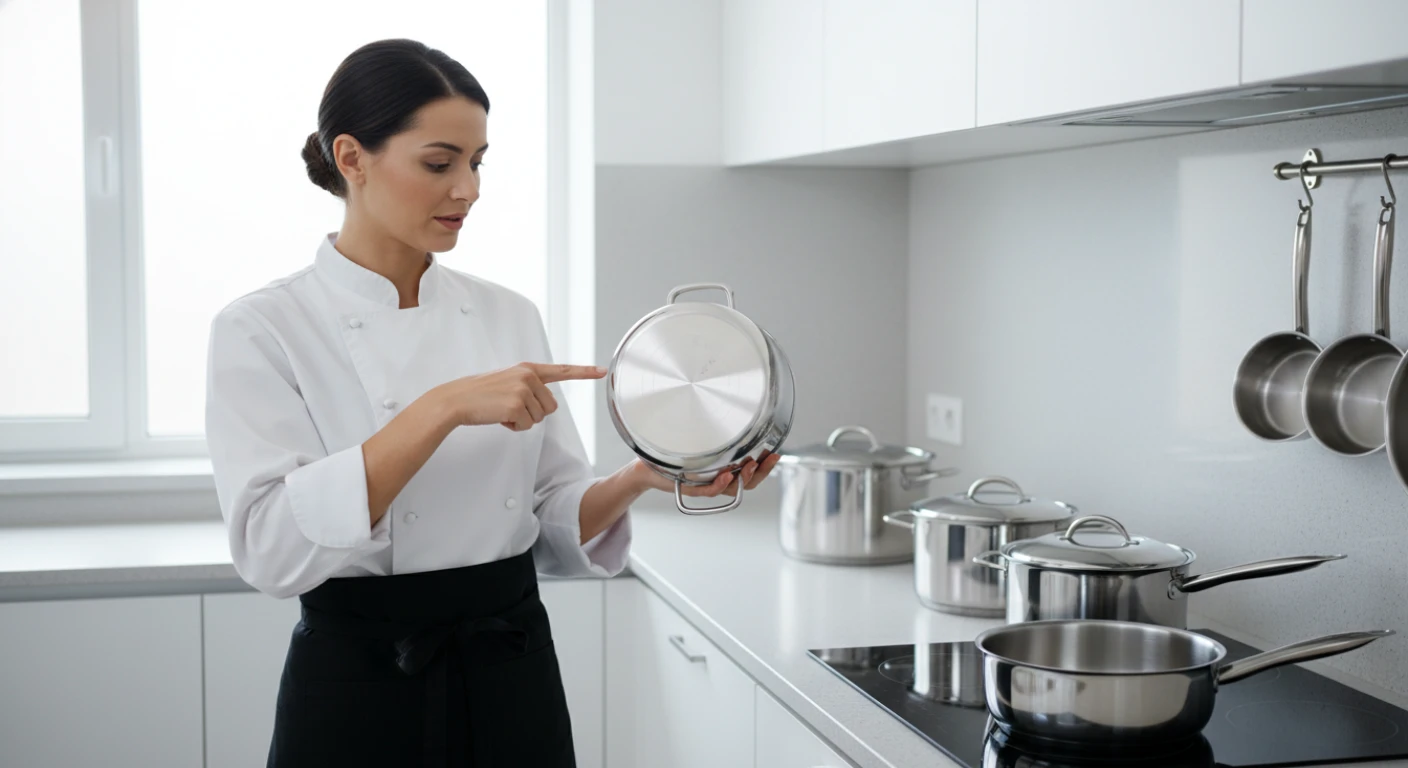 Panelas de inox apresentam coloração azulada após superaquecimento